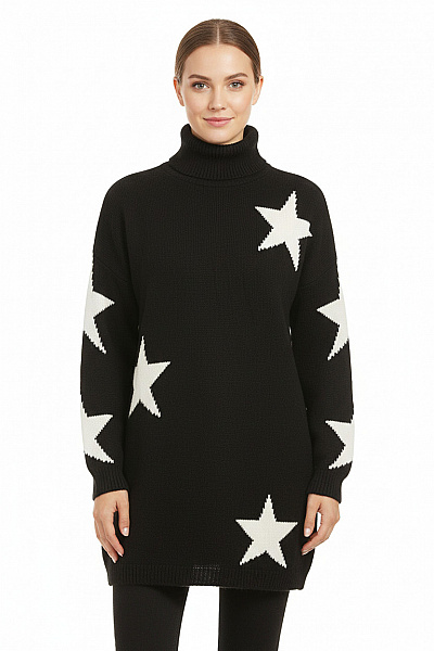 Dámský Rolák Černobílý Vel. L