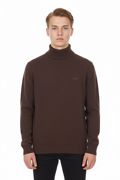 Hugo Boss Chlapecký Svetr Vlněné Hnědé Vel. XL