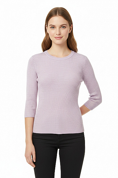 Jednoduché Dámské Tričko Fialové Vel. XS