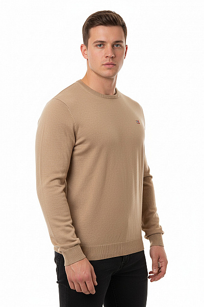 Pánský Pulovr Vlněný Hnědý NAPAPIJRI