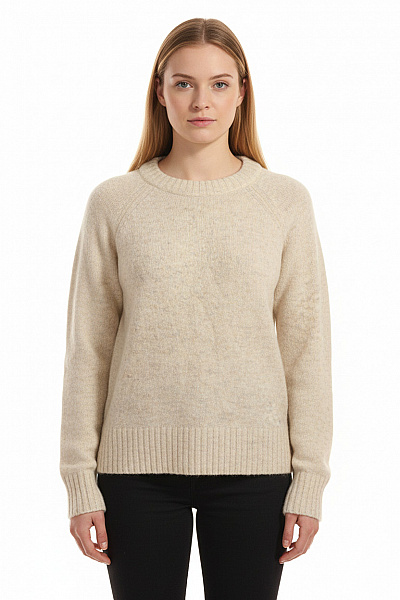 Dámský Svetr Béžový Second Hand Vel. M