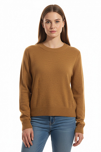 Dámský Pulovr Hnědý Second Hand Vel. M