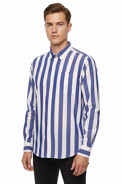 Pánská Košile Modrá STUDIO SEIDENSTICKER Vel. XL