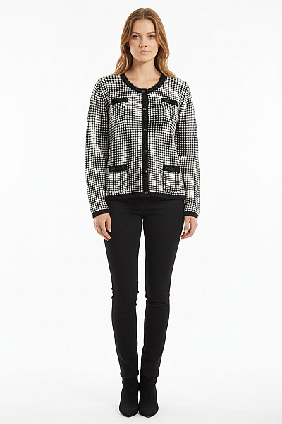 Dámský Svetr Černobílý BONITA Vel. M