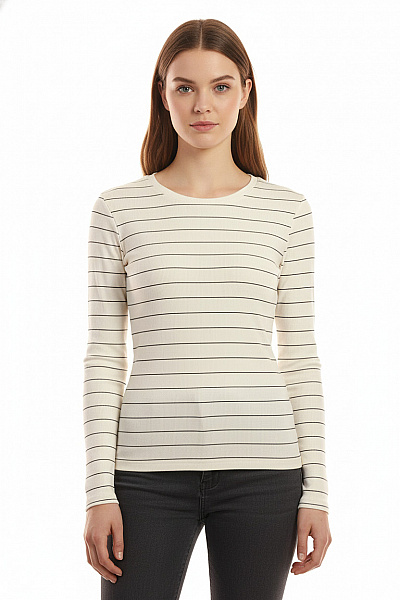 F&F Dámské Tričko S Potiskem Černobílé Vel. 38