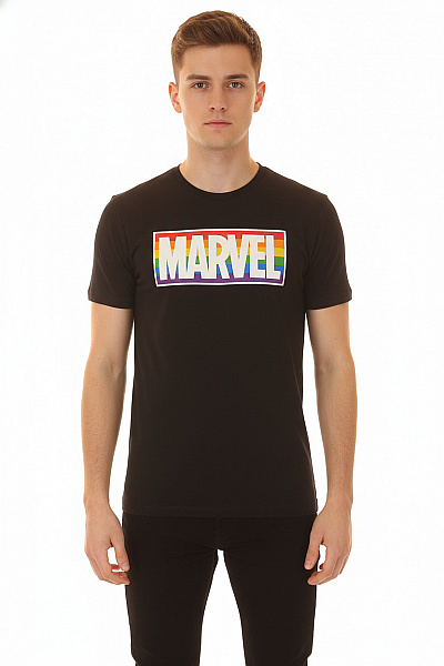 Pánské Tričko Černé RAINBOW Vel. S