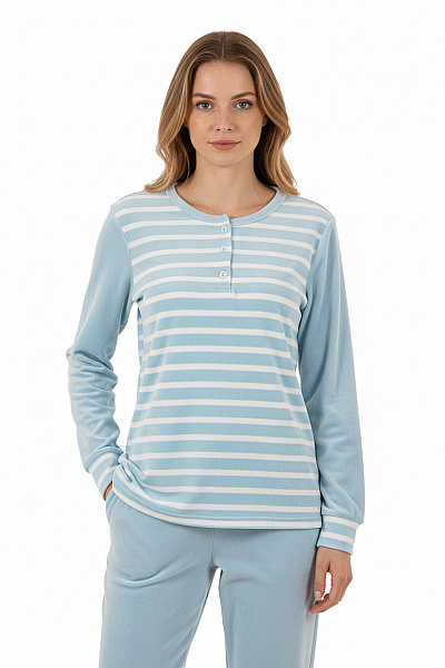 Dámské Tričko S Potiskem Modré Vel. 36