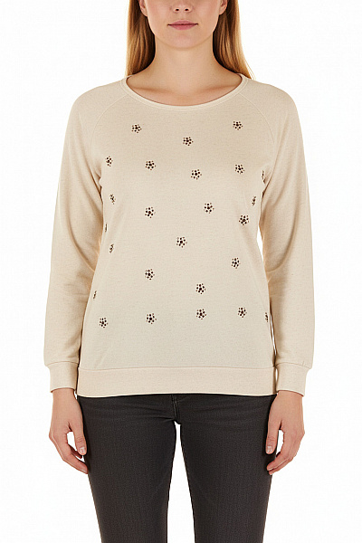 Dámský Pulovr Béžový Vel. 22/24