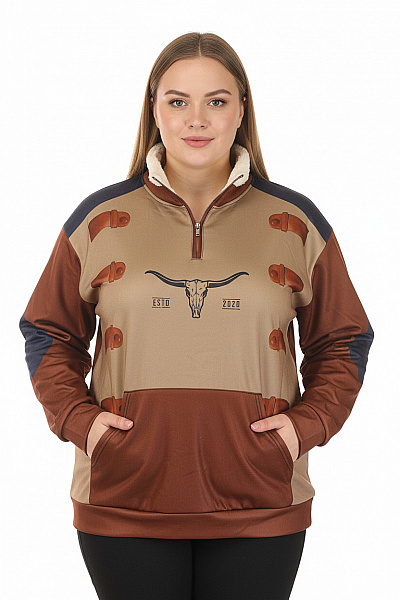 Dámská Mikina Hnědá
