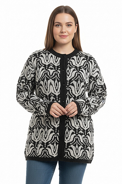 Dámský Svetr Černobílý