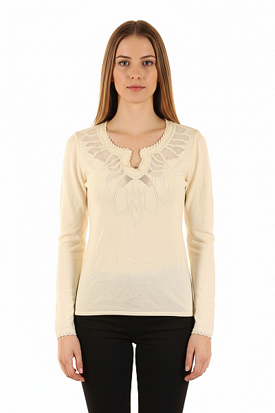  Halenka Pletená Bílá