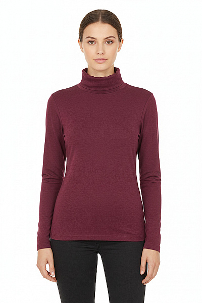 Esmara Dámské Rolák Vínový Second Hand Vel. S