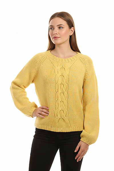 Dámský Svetr Žlutý LINDEX Second Hand Vel. M