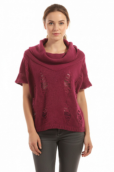 Next Dámský Rolák Vínový Vel. M