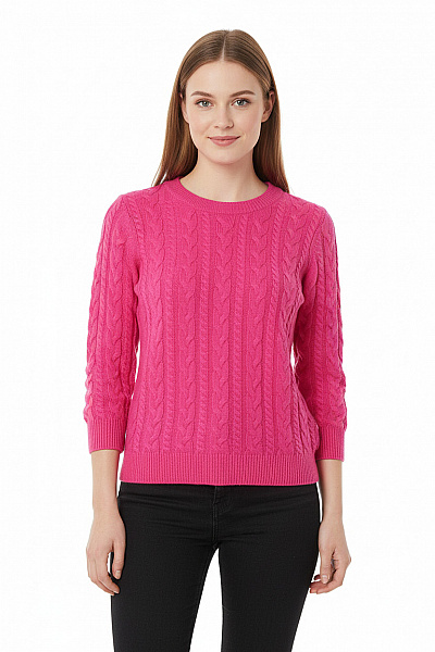 Dámský Svetr Růžový Second Hand Vel. S