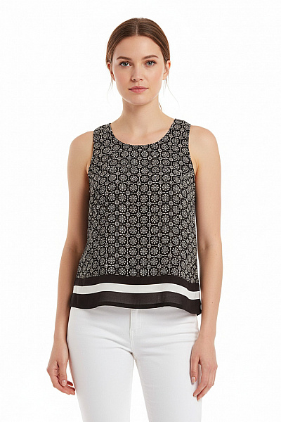 Vzorovaná  Halenka Černobílá TALLY WEiJL Vel. 36