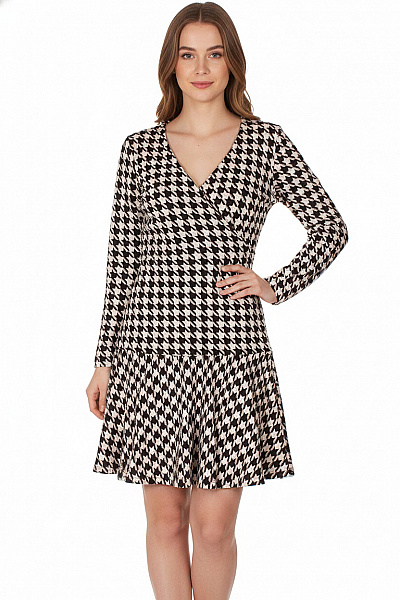  Šaty Pletené Černobílé Orsay Vel. 36