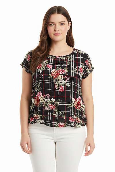 Takko Vzorovaná  Halenka Barevná Second Hand Vel. 40