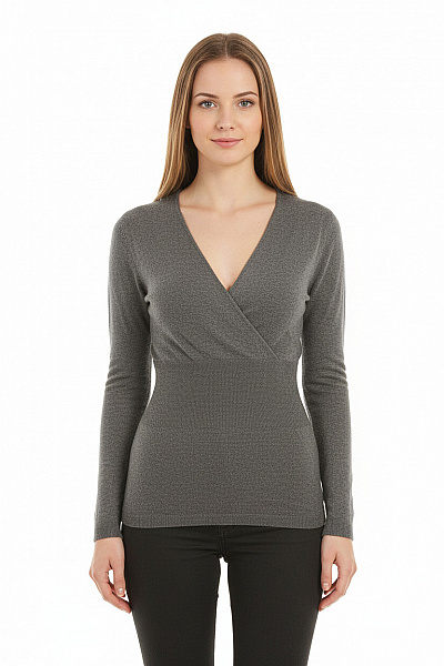  Halenka Pletená Šedá