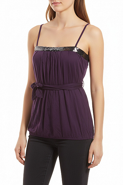 BENETTON  Halenka Jednobarevná Fialová