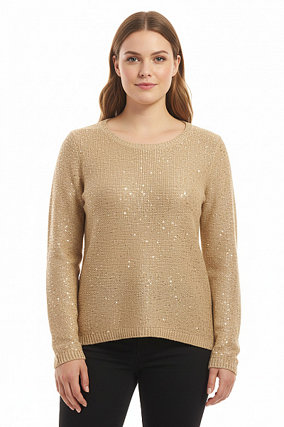 Dámský Pulovr Béžový Second Hand