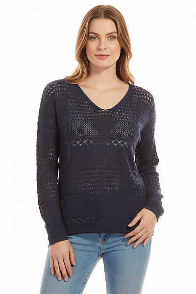 Esmara Dámský Pulovr Modrý Second Hand