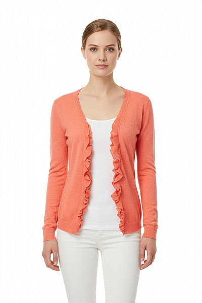 Dámský Svetr Červený Second Hand Vel. 36