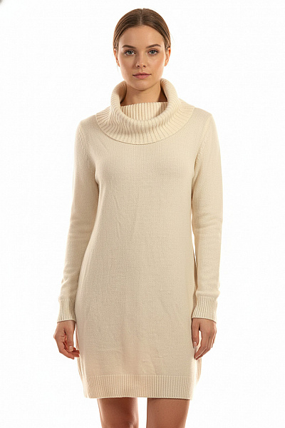  Šaty Pletené Bílé Vel. L