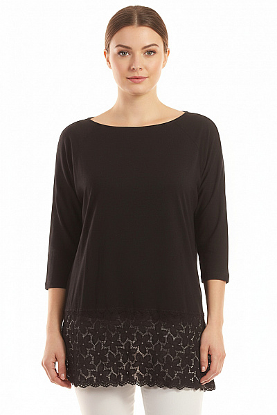  Halenka Jednobarevná Černá Vel. 40/42