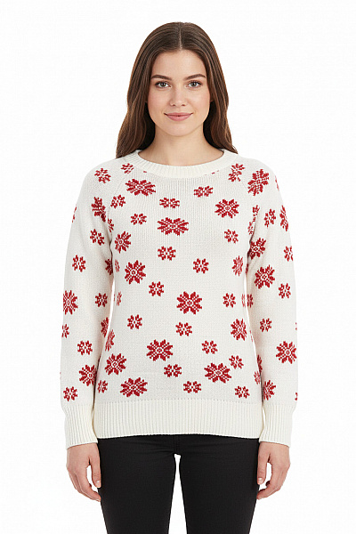 Dámský Pulovr Bílý Second Hand