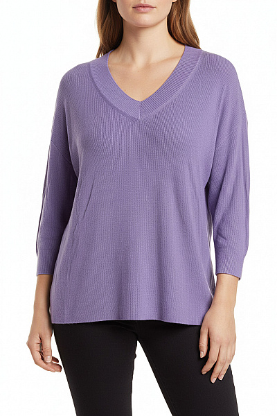 Dámský Pulovr Fialový Vel. XXL