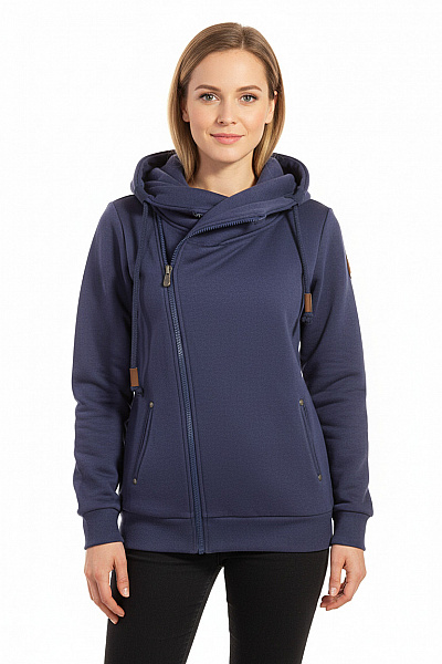 Dámská Mikina Rozepínací Modrá FB SISTER Vel. M