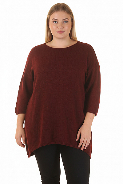 Dámský Pulovr Vínový Second Hand