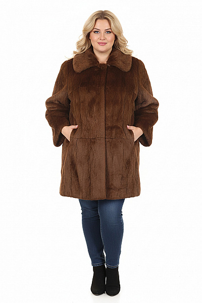 Dámský Kabát Hnědý Vel. 50