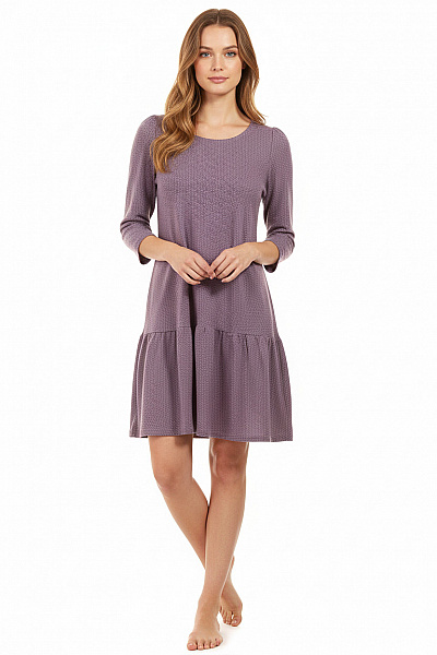  Šaty Pletené Fialové Second Hand Vel. 38