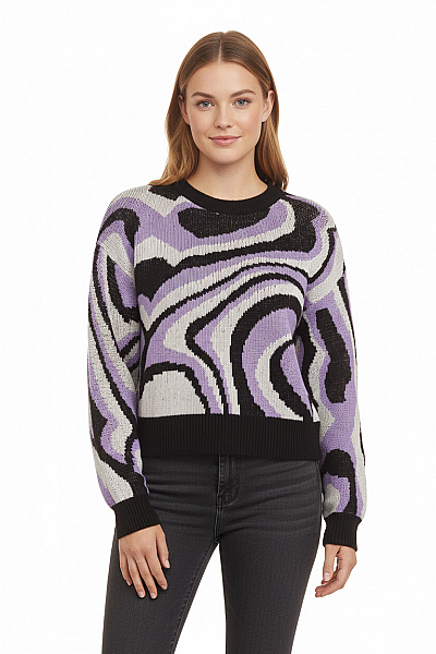 Dámský Svetr Fialový Shein