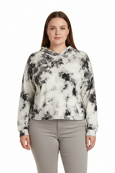 FB SISTER Dámská Mikina Černobílá Vel. XL