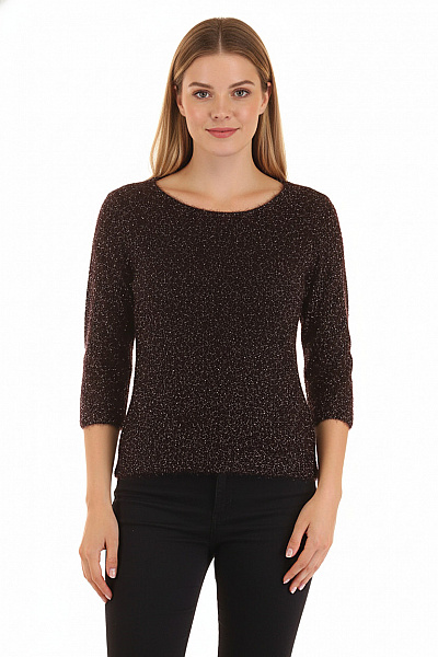  Halenka Pletená Černá Second Hand Vel. 46