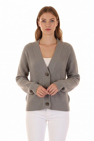 Dámský Cardigan Šedý Second Hand Vel. XS