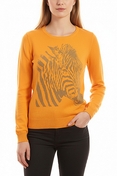 Dámský Pulovr Oranžový Marie Lund Vel. M