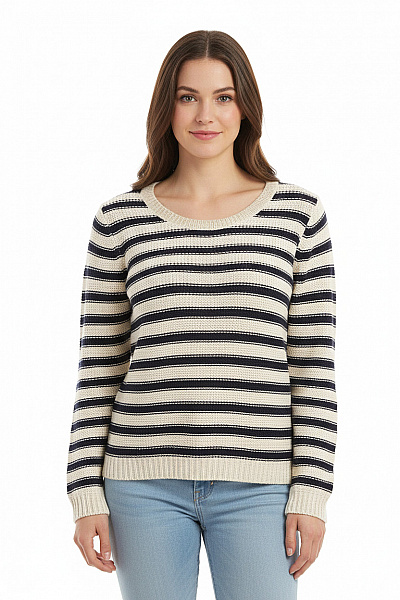 Dámský Svetr Modrý Second Hand Vel. M