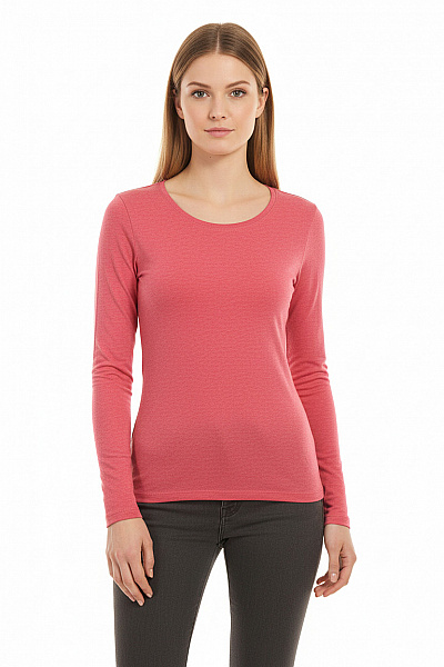 Jednoduché Dámské Tričko Růžové