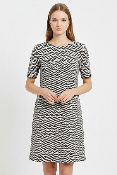 Šaty Černobílé Vel. 36