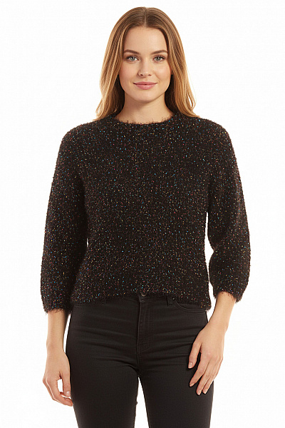 Dámský Pulovr Černý ZARA Vel. M