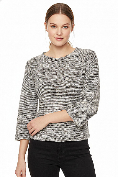 Reserved Vzorovaná  Halenka Černobílá Vel. S