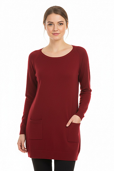 ATMOSPHERE Dámský Pulovr Vínový Vel.  38
