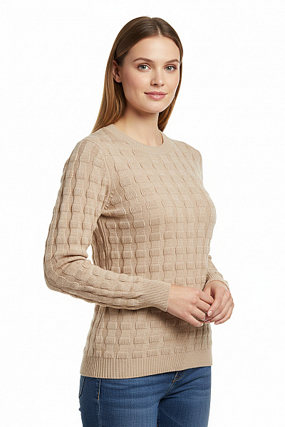 Dámský Pulovr Růžový Second Hand Vel. XL