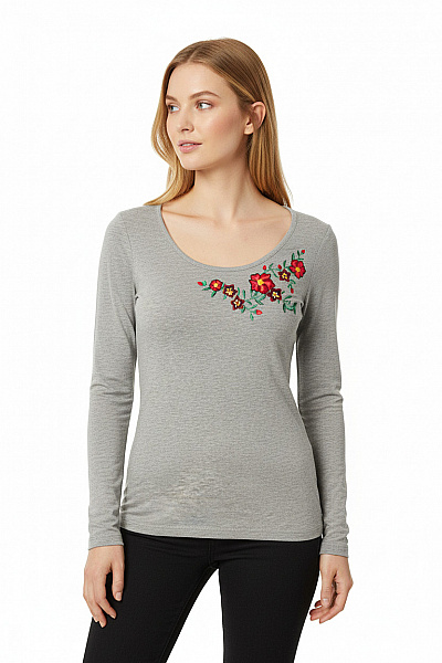 Dámské Tričko Šedé BONPRIX Second Hand Vel. 32/34