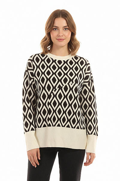 Amisu Halenka Černobílá Second Hand Vel. M