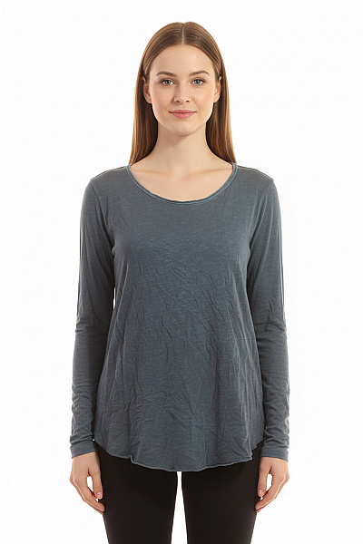 Jednoduché Dámské Tričko Modré Adelante